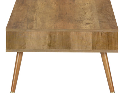 Coffee Table, Accent, Cocktail, Rectangular, Storage, Living Room, Wood Legs, Mid Century - Walnut
