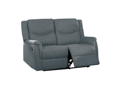 Modern Style Recliner Loveseat With Plush Armrest And Headrest
