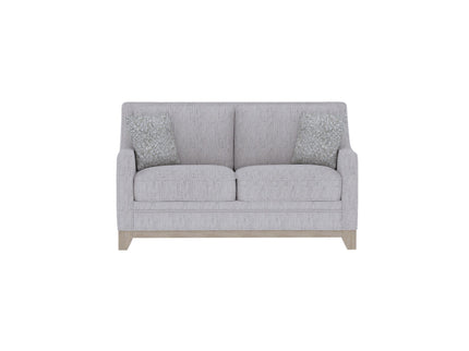 Loveseat With Casual Accent - Gray