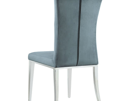 Tufted Side Upholstered Dining Chair (Set of 2) - Gray