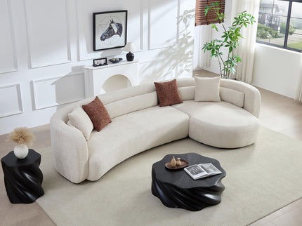 Curved Sectional Sofa, L - Shape Modular Chaise