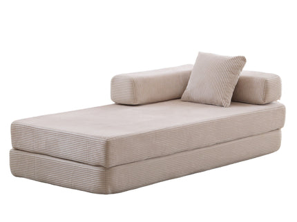 Floor Couch, Convertible Floor Sofa Bed With Pillow Back Support Armrest
