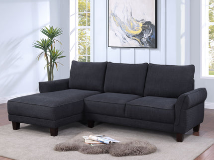 Belle - Sherpa Sectional Sofa With Left Facing Chaise