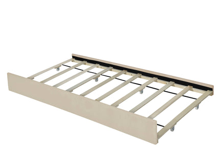 Platform UpholsteredBed With 2 Drawers And Twin Long Trundle