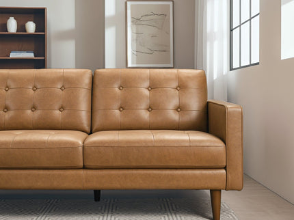 Lucco - L-Shaped Sectional Sofa With Chaise - Tan