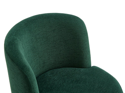 Round Swivel Accent Chair With Ergonomic Backrest For Living Room