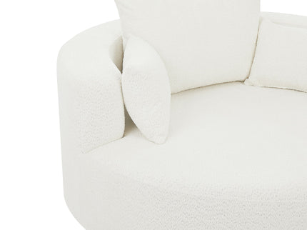 360° Swivel Chair Accent Barrel Chair With Removable Pillows