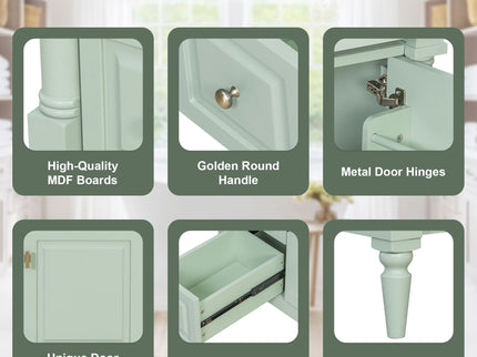 Modern Bathroom Vanity With Sink, Freestanding Cabinet With Flip Drawer & Adjustable Shelf