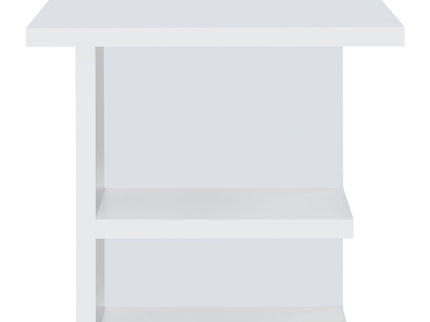 Hannah - 4 Shelf Writing Desk With Open Shelving - White