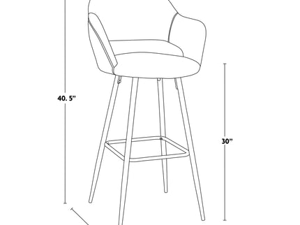 Margarite - Contemporary Barstool (Set of 2)