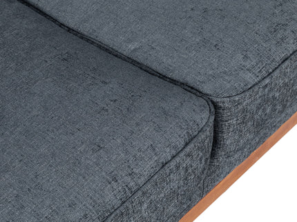 Retro Modern Loveseat With Button Tufted Upholstery