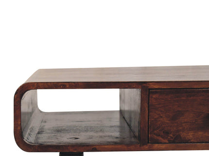 Solid Wood Curved Coffee Table