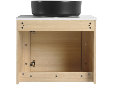 Mounted Bathroom Vanity With Art Sink & 2 Soft Close Doors
