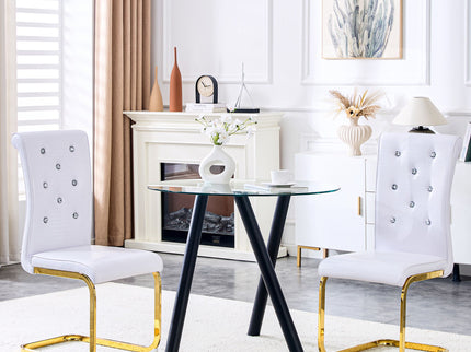 Elegant Design Alligator Skin Upholstered Dining Chairs