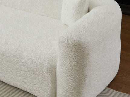 L - Shape Boneless Cloud Couch With 2 Throw Pillows For Living Room