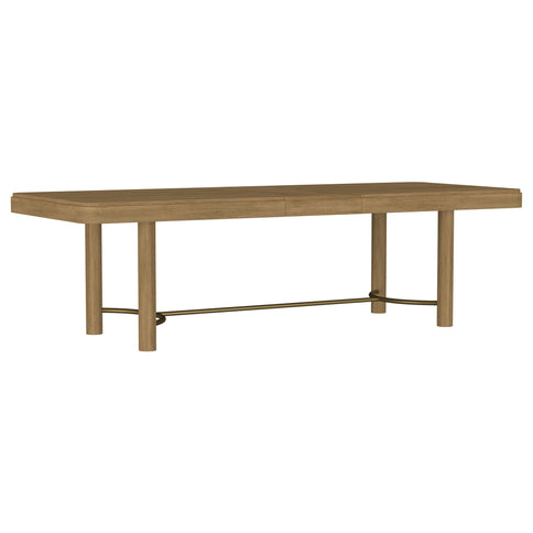 Benson - Extension Leaf Dining Table With Trestle Base - Sand