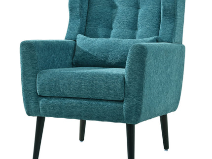 Modern Accent Chair Upholstered Foam Filled Living Room Chairs Comfy Reading Chair Mid-Century Modern Chair With Fabric Lounge Arm Chairs Armchair For Living Room Bedroom
