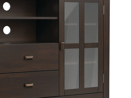 Artisan - Tall TV Media Stand - Dark Chestnut Brown