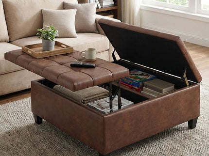 Harrison - Upholstered Coffee Table Storage Ottoman
