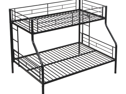 Twin Over Full Bunk Bed With Large Under-Bed Storage - Black