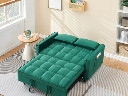 Sofa Bed With Pockets, 3 In 1 Convertible For Living Room