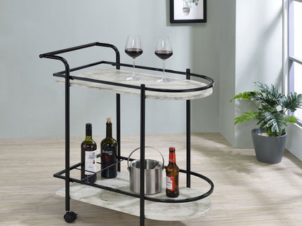Serving Cart With Wine Rack