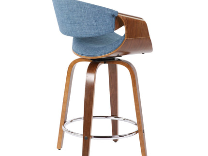 Curvini - Mid Century Modern Counter Stool (Set of 2)