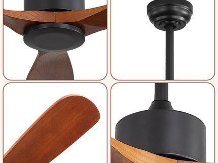 52" All Ceiling Fan With DC Reversible Motor, 3 Blades