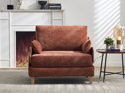 Mid Century Modern Foldable Sofa Bed, 3 In 1 Convertible Sleeper With 3 Pillows