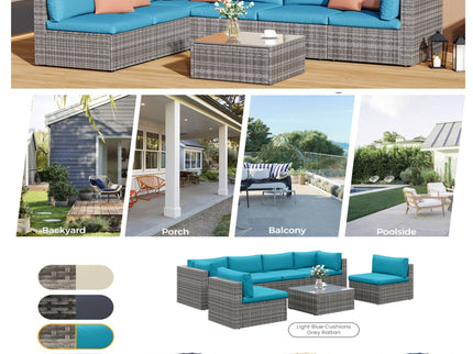 Modern Patio Set With Coffee Table