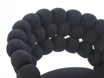 Modern Chair With Tube Legs, Soft Cushions And Comfortable Backrest