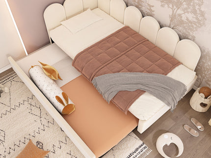Upholstered Daybed With Pull-Out Bed