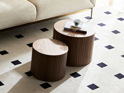 Handcrafted Nested Table Set, 2 Pieces