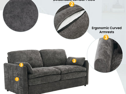 Cozy Upholstered Sofa Set For Living Room