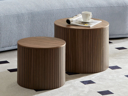 Handcrafted Nested Table Set, 2 Pieces