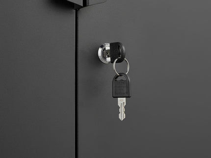 2 Door File Cabinet With Lock, 4 Adjustable Shelves, Heavy-Duty