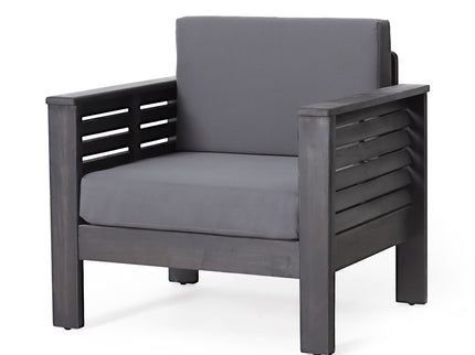 Slat Design Club Chairs With Cushions