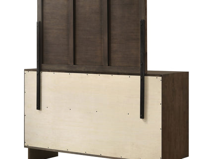 Hemlock - 6 Drawer Dresser With Mirror - Brown
