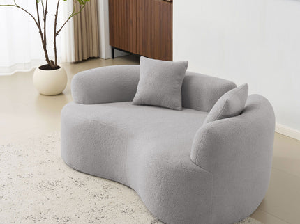 Modern Curved Loveseat