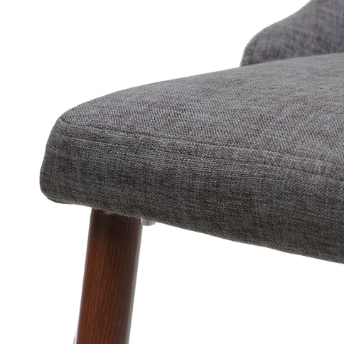 Mid Century Modern Fabric Armless Dining Chair