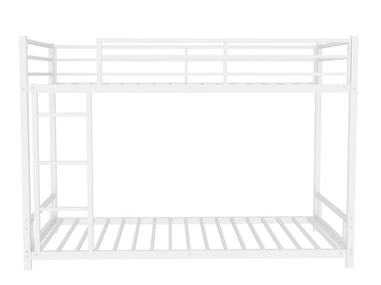 Bunk Bed With Noise Reduction And Safety Guardrail