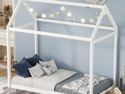 Wooden House Shaped Bed