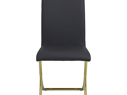 Dining Chairs (Set of 2) - Black / Gold