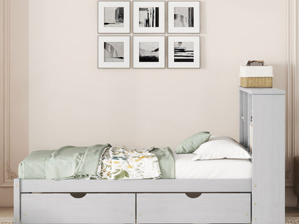 Bed Frame With Built In USB Port And 2 Drawers