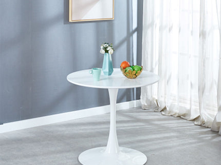 Mid-Century Tulip Table With Round Top, Pedestal Base