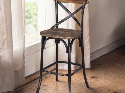 Zaire - Bar Chair - Black / Oak