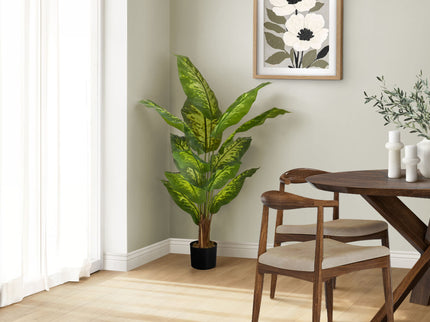 47" Tall, Artificial Plant, Evergreen Tree, Indoor, Faux, Fake, Floor, Greenery, Potted, Real Touch, Decorative - Green / Black