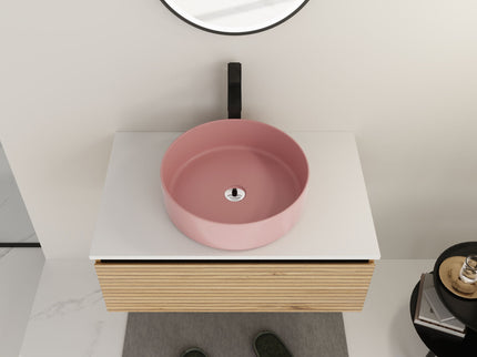 Wall Mounted Bathroom Vanity With Art Sink & 1 Soft Close Drawer