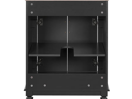 Bathroom Vanity With Top Sink, Cabinet With 2 Soft Closing Doors