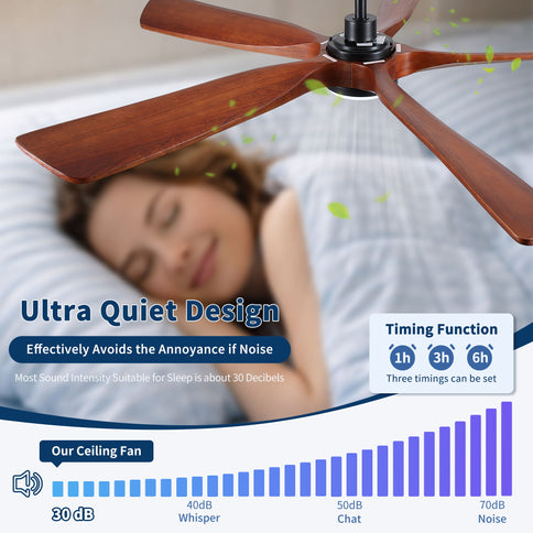 Ceiling Fan With Light And Remote Control